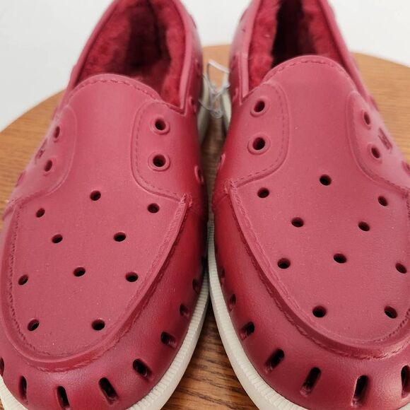 Sperry Women's Red Float Boat Shoes with Faux Fur Lining Size 8 NWOT - Picture 3 of 7